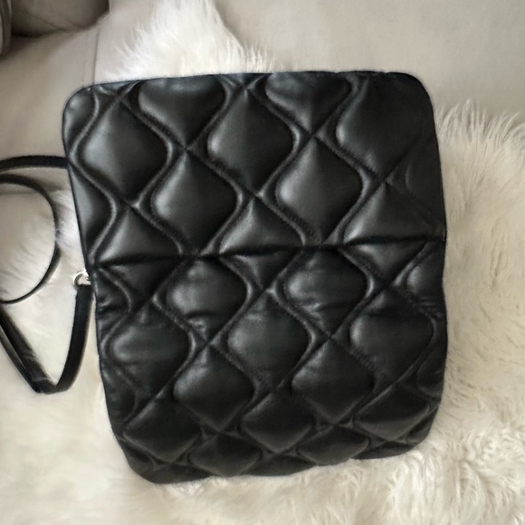 Marc Jacobs Quilted Smooth Leather Shoulder Crossbody Bag Black - Picture 14 of 15